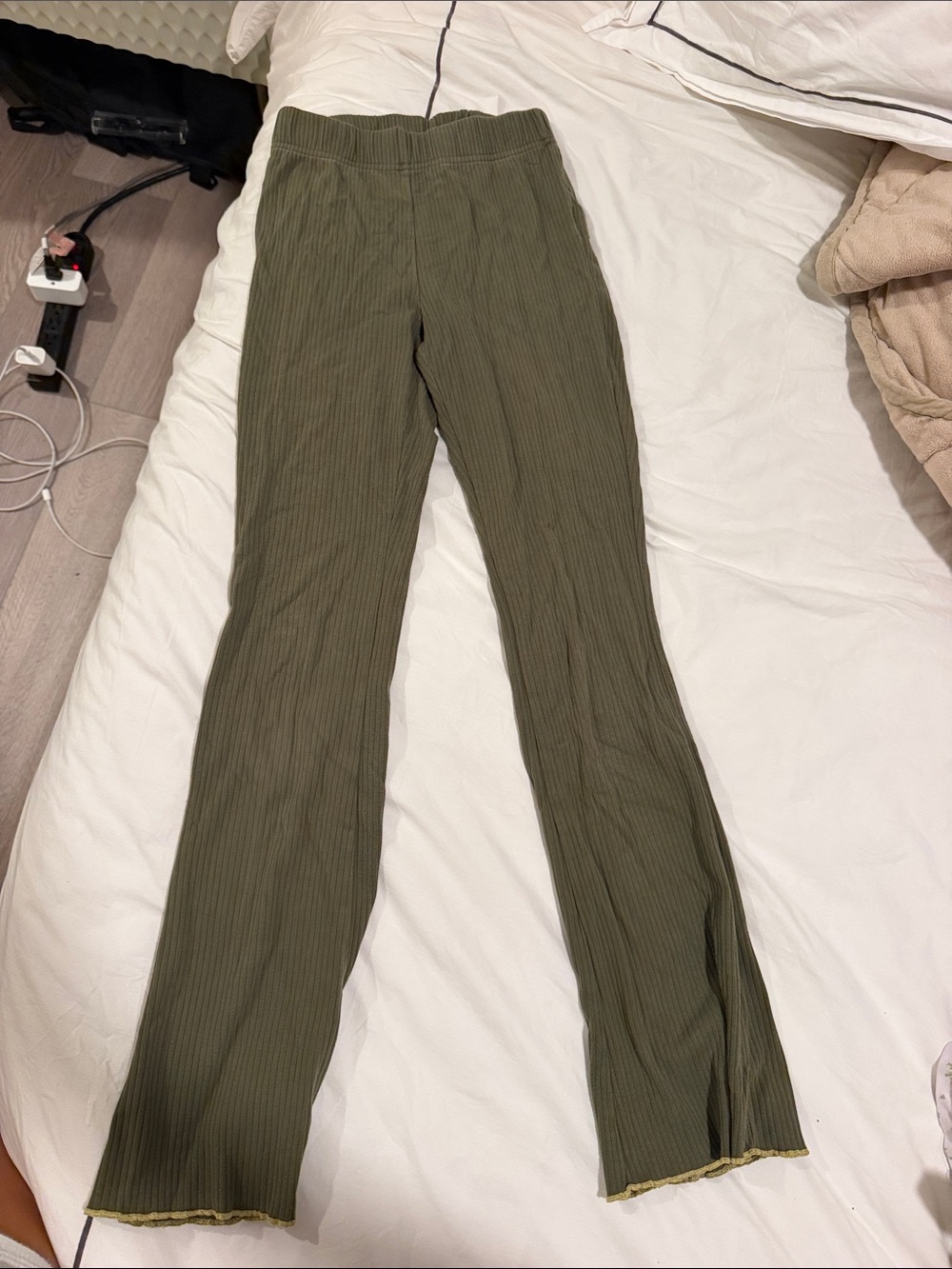 wild fable Olive Ribbed Bootcut Pants